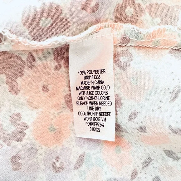 3/$22🩶 Lola Grace Multicolor Floral Sleeveless Satin Dress Sleeveless Cute M - Picture 8 of 9